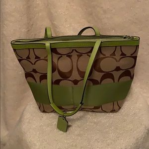 Coach Lime Green purse
